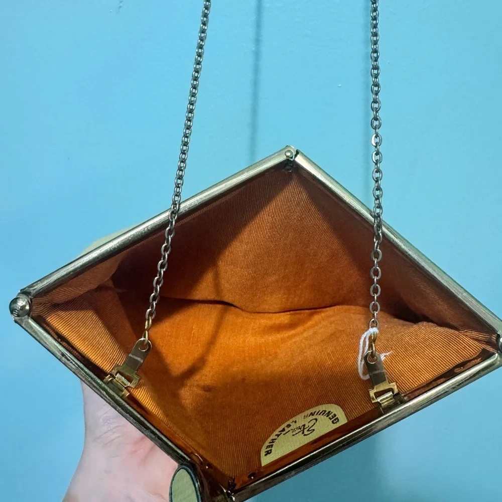 Vintage Etra Elegant Leather Clutch Bag
